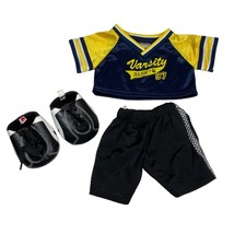 Build a Bear Sports Jersey Varsity BABW 97 Shorts Cleats Clothing Lot Ou... - $10.80