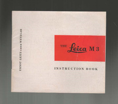 The Leica M 3 Instruction Book 5x5 - £10.14 GBP