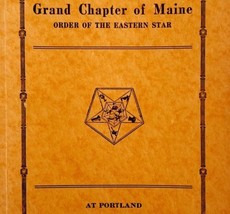 Order Of The Eastern Star 1932 Masonic Maine Grand Chapter Vol XIII PB B... - £54.14 GBP