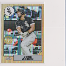 Jose Abreu 2022 Topps Chrome 35th Anniversary Throwback Card # 87BC-9 - £1.21 GBP