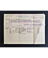 1905 antique EMPIRE STATE TELEPHONE TELEGRAPH Receipt weedsport ny Platt... - £33.59 GBP
