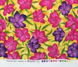 NEW 18 x 42 &quot; Jo Ann Watercolor Rose Multicolor All  Cotton Crafts Quilt Sewing - £6.72 GBP