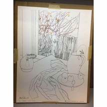 Millicent Tomkins Signed &quot;ORCHARD&quot; Litho Print Line Art and Painting Still Life - £71.21 GBP