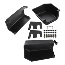 Black Rear Under Seat Storage Cargo Box For Ford F150 Supercrew Crew Cab 15-23 - $79.36