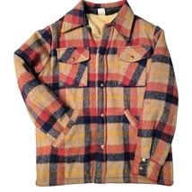 VTG CPO Jacket 1970s 70s  Plaid Wool blend Fleece lining 48 Chest Mens L - $155.03