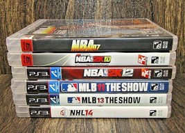 6 PS3 Games NBA07 NBA2K10 NBA2K12 MLB11 &amp;13 NHL14 Kobe Bryant Ea Sports - £18.15 GBP