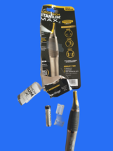 Microtouch Titanium Max Beard &amp; Hair Clipper Men's Black Cordless Non-Sl... - $12.99