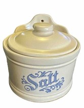Vintage Salt Crock Pfaltzgraff Yorktown Salt Crock With Lid - $23.36