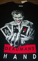 Batman Joker Dead Man&#39;s Hand Dc Comics Suicide Squad T-Shirt Small New w/ Tag - £15.77 GBP