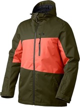 Oakley Men&#39;s Easy Street Bio Zone Insulated Snowboard Jacket, Herb, Small - £105.49 GBP