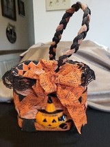 Vintage Handmade Halloween Tote / Candy Bag - £5.82 GBP