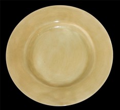 Large Pottery Barn Sausalito Amber Gold 12-1/4&quot; Thick Heavy Dinner Plate... - £12.78 GBP