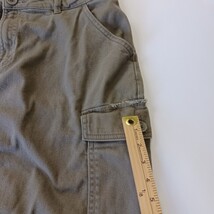 Devoted Women's Green Rear Zipper Cargo Denim Skirt Size XL image 3