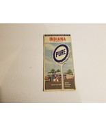 Vintage Map - Pure Oil - Indiana - £8.88 GBP