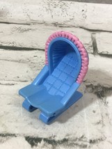 Fisher Price Loving Family Dollhouse Blue Baby Bouncer Bouncy Seat Nursery 1999 - £6.11 GBP