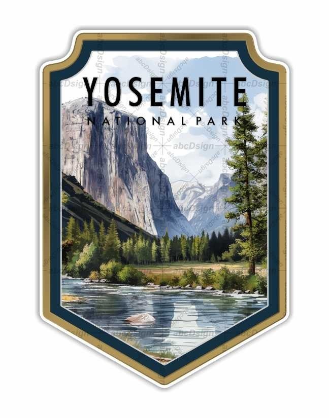 Yosemite National Park  Sticker, Peel N&#39; Stick, Different Sizes - $4.07 CAD+