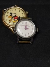 Vintage Mickey Mouse &amp; Snow White Watch Watches WALT DISNEY parts or repair - £8.92 GBP