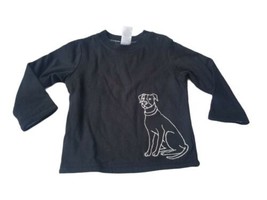 Janie and Jack Boy Best In Snow Reversable Dog Labrador Long Sleeve Top 3-6 M - £21.90 GBP