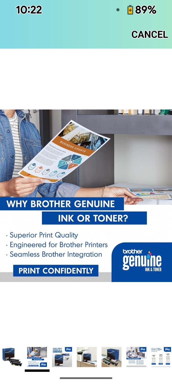 Brother TN-431 3PK, Cyan, Magenta, Yellow, Standard Yield  TN4313PK NEW OPEN BOX Item image 6
