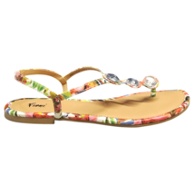 Fioni Palace Jewel Slingback Sandals Womens US Size 7 Multi Colorblock S... - $21.22