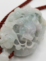 Hollow Hand Carved Icy Ice Light Green Burma Jadeite Jade PI-XIU Hand Pi... - £3,524.12 GBP