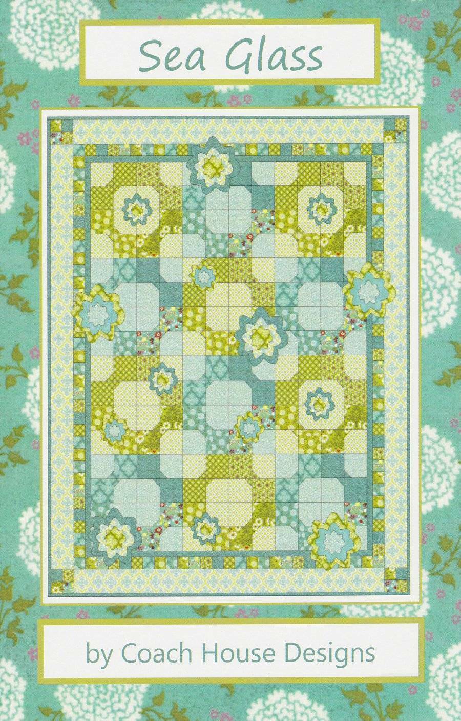 Primary image for SEA GLASS Lap Quilt Pattern By Coach House Designs CHD 1122