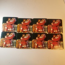Lot of 8 Coca-Cola 1999 Vintage Santa Coasters - $95.65 MXN