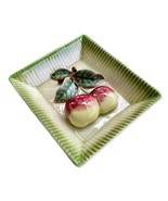 Vintage 3D Cherries Wall Plate Ceramic Fruit Kitchen Decor SJB Japan Cra... - $276.80 MXN