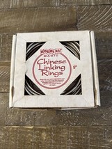 Houdini Magic Chinese Linking Rings 5&quot; Eight Rings With Manual - $367.66 MXN