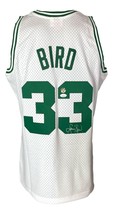 Larry Bird Signed Celtics White M&amp;N Hardwood Classics Swingman Jersey JSA - £305.30 GBP