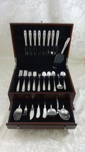 King Christian by Wallace Sterling Silver Flatware Set For 8 Service 74 Pieces - £3,319.57 GBP