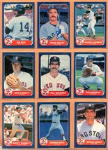 1986 Fleer Boston Red Sox Team Lot 22 diff Wade Boggs Jim Rice Roger Clemens ! - £6.85 GBP