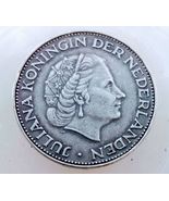  Pièce d&#39;argent de 2,5 florins des Pays-Bas de 1961, KM n° 185, Reine Ju... - $384.08 MXN