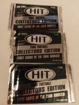 2008 SAGE Hit Football Cards High Series Lot Of 3 Packs Of 6 Cards Each  - £23.51 GBP