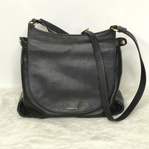 Louise Et Cie Women&#39;s Handbag Purse Shoulder Bag Black Pebble Leather - £57.54 GBP
