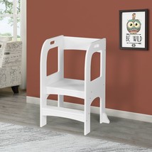 Step Stools for Kids, Toddler Step Stool for Kitchen Counter, White - £48.13 GBP