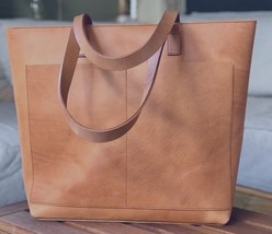 Leather Tote Bag for Women, Real Leather Handbag, Work Bag, Gift for her - $179.00