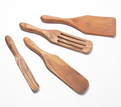 Mad Hungry 4-Piece Teak Wood Multi-Use Spurtle Set in Natural - £155.06 GBP