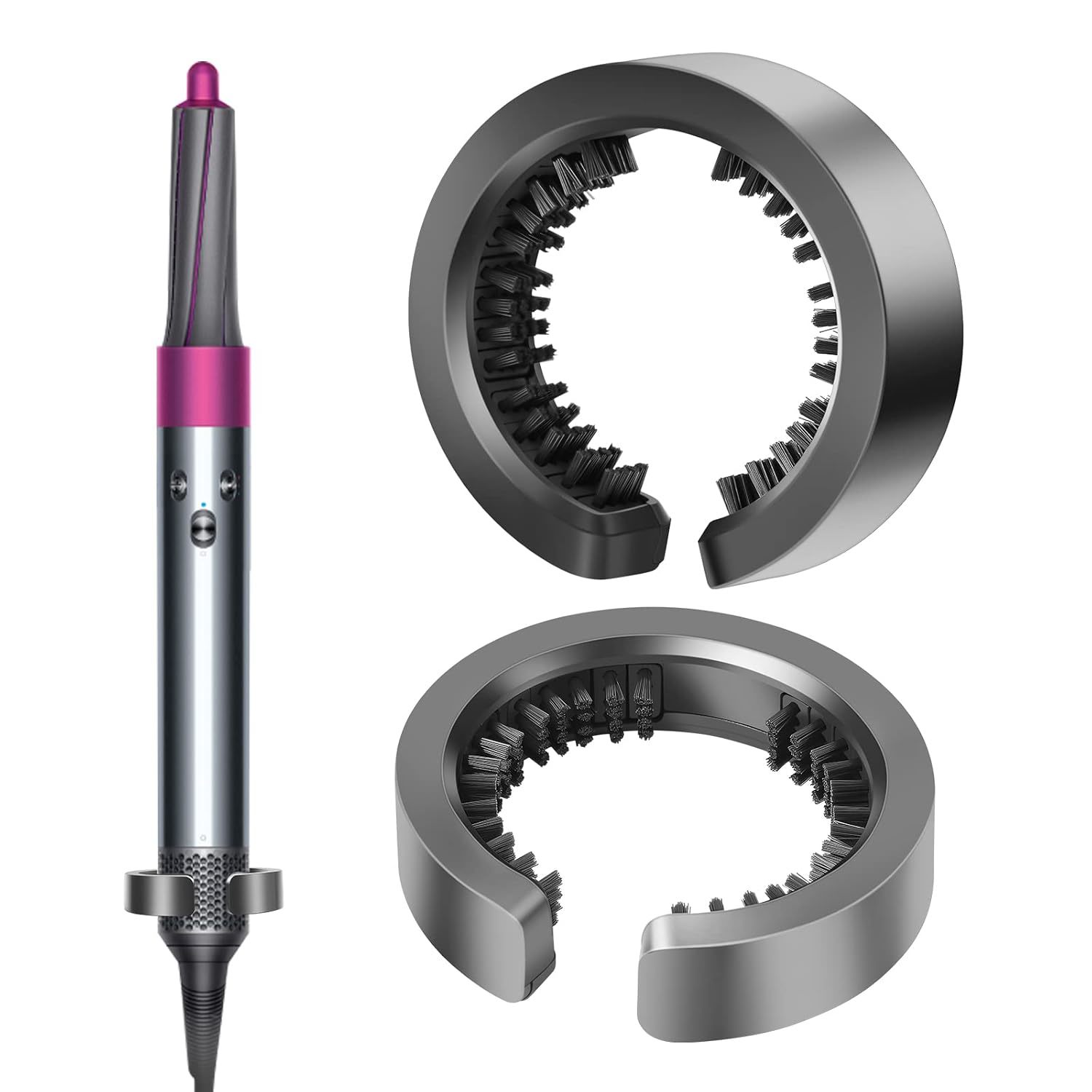Filter Cleaning Tool For Dyson Airwrap Hair Styler - Gentle Round Brush And Lint