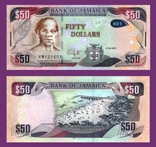 Jamaica P94b, $50, Samuel Sharpe / Doctor&#39;s Cove Montego Bay, UNC, 2015- see UV - £1.52 GBP