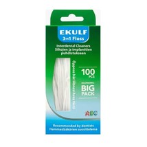 Ekulf 3in1 Dental floss 100 pcs Made in Sweden - £20.93 GBP