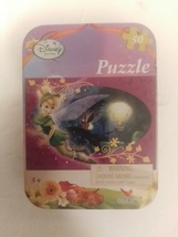 Disney Fairies 50 Piece Tinkerbell Puzzle in Tin 7&quot; X 5&quot; Complete Excell... - £10.34 GBP