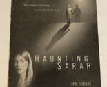 Hunting Sarah Tv Guide Print Ad Kim Raver TPA17 - £4.72 GBP