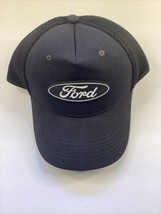 Ford Hat Cap Mens Snap Back Black Adjustable Motor Company Outdoor Casual - $14.84