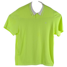 Adidas Golf Polo XL Shirt Neon Yellow Mens Soccer Football Futbol - £18.63 GBP