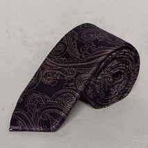 Jos A Bank Silk Blend Purple Paisley Necktie 1905 Collection - $18.95