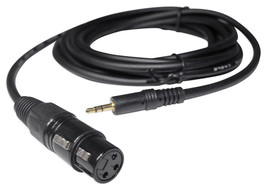 Rockville RXLR-AUX 10 Ft. Metal XLR Female to 1/8&quot; TRS AUX Cable -100% Copper - £16.77 GBP