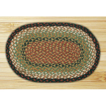 Earth Rugs Burgundy-Mustard Round Swatch - $28.46