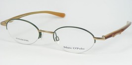 Vintage Marc O&#39;polo By Metzler 3471 441 Grren Gold Eyeglasses Frame 47-19-135mm - £40.59 GBP