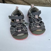 Keen Little Girls Sandals Shoe Waterproof Sport  Hiking Gray/Pink Size 8 - £17.05 GBP